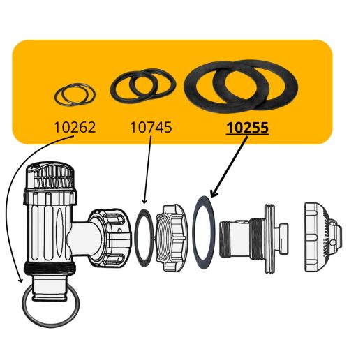 Intex afdichtrubber voor 38mm aansluiting