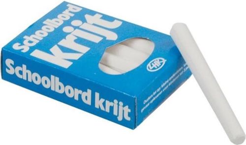 Schoolbordkrijt 8 CM - 12 Stuks