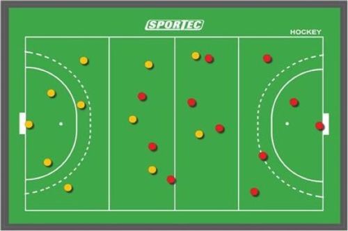 Sportec Coachbord Hockey Magnetisch 46 X 30 Cm