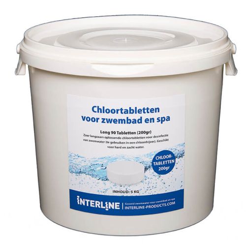 Chloortabletten voor zwembad | Long90 200gram/10kg