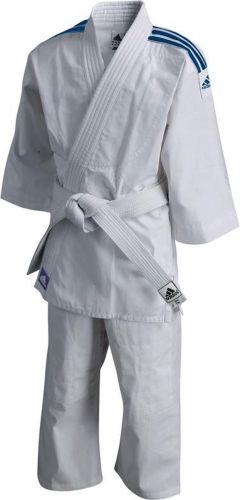 Adidas Judopak Evolution II Wit/Blauw 150-160cm