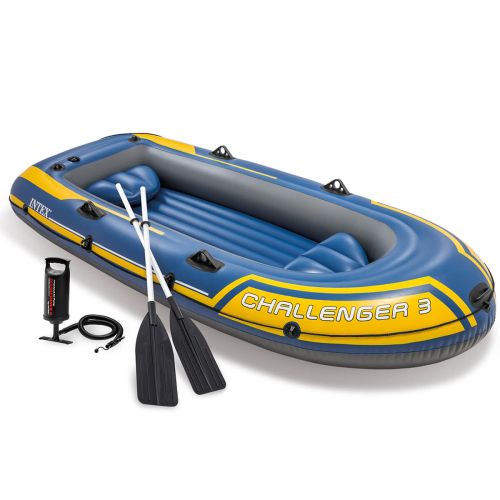 Intex Challenger 3 Set | Driepersoons opblaasboot incl. peddels en pomp