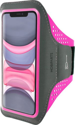 Mobiparts Comfort Fit Sport Armband Apple iPhone 11 Neon Pink