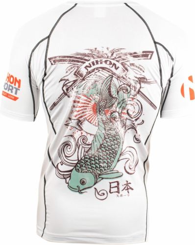 Nihon Thermoshirt Rashguard Samurai Heren Wit Maat S