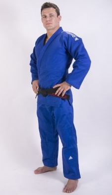 Adidas judopak Champion IJF 180cm - Blauw