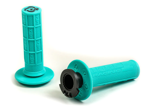 TORC1 RACING Defy MX Lock On Soft 2-Stroke/Mini Bike Grip System - Half Waffle - COLOUR: MINT GREEN