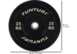 Tunturi Halterschijf 25kg - Zwart