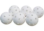 Megaform Set of 6 Floor Hockey Balls White