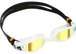 Aqua Sphere Kaiman EXO - Zwembril - Volwassenen - Gold Titanium Mirrored Lens - Wit/Transparant