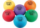 Set of 6 Colored Poly PG Balls 21,6cm