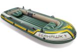 Intex Seahawk 4 Set | Vierpersoons opblaasboot met peddels en pomp