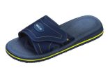 badslippers met klittenband unisex blauw/geel maat 46