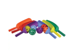 Scoop Set met 6 Gekleurde Knuppels en Ballen