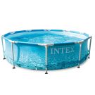 Intex zwembad rond 305 x 76 | Beachside Metal Frame met filterpomp