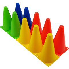 Tunturi Training Cone Set, 10pcs, 23cm, Multicolor