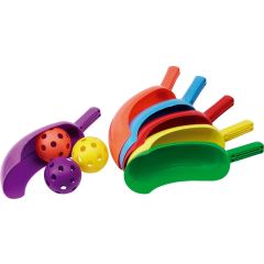 Scoop Set met 6 Gekleurde Knuppels en Ballen