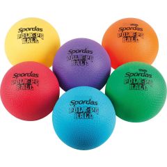 Set of 6 Colored Poly PG Balls 21,6cm