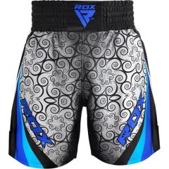 BSS Boxing Training Shorts Satin R2 - Blauw - Maat S