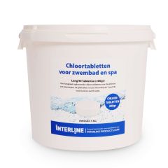 Chloortabletten voor zwembad | Long90 200gram/5kg