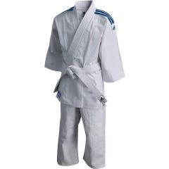 Adidas Judopak Evolution II Wit/Blauw 150-160cm