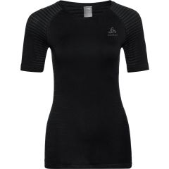 Odlo Bl Top Crew Neck S/S Performance Light Dames Thermoshirt - Black - Maat L