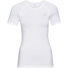 Odlo Bl Top Crew Neck S/S Performance Light Dames Sportshirt - White - Maat L