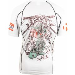 Nihon Thermoshirt Rashguard Samurai Heren Wit Maat S