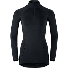 Shirt l/s turtle neck 1/2 zip EVOLUTION black/Odlo Graphite Grey L