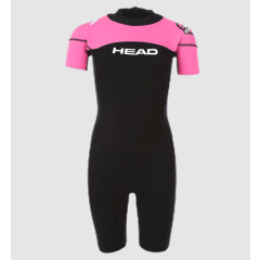 Junior Wetsuit | Sea Ranger Shorty | 1,5MM | Zwart/roze | XXL