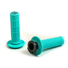 TORC1 RACING Defy MX Lock On Soft 2-Stroke/Mini Bike Grip System - Half Waffle - COLOUR: MINT GREEN