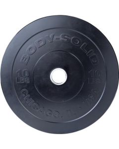 Body-Solid Chicago Extreme Zwarte Olympische Bumper Plates OBPXK 5 KG