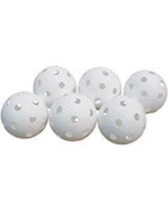 Megaform Set of 6 Floor Hockey Balls White