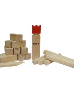 Bex Sport Original Kubb Rode Koning - Rubberhout