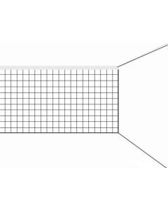 volleybalnet Ø 1,7 mm. 950X100cm maas 100mm