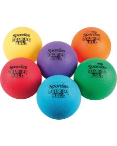 Set of 6 Colored Poly PG Balls 21,6cm