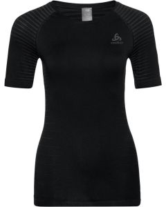 Odlo Bl Top Crew Neck S/S Performance Light Dames Thermoshirt - Black - Maat S