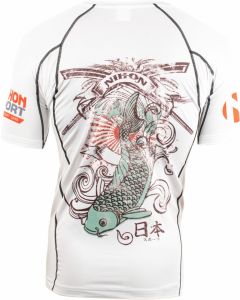 Nihon Thermoshirt Rashguard Samurai Heren Wit Maat S