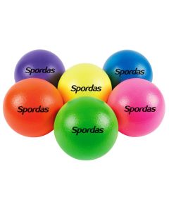 Set of 6 Neon-Colored Foam Balls